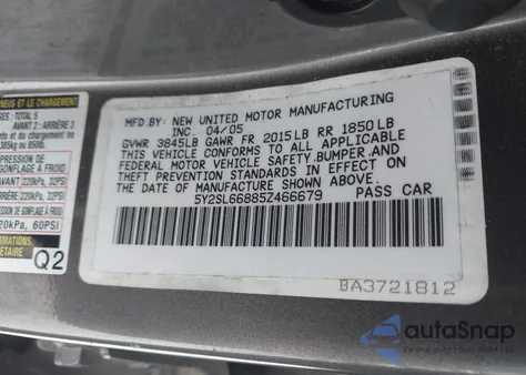 2005 Pontiac Vibe z USA, uszkodzony, nr VIN 5Y2SL66885Z466679